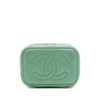 Chanel Mini Quilted Lambskin Resin Heart Vanity Case With Chain Secondhand