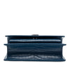 Saint Laurent Mini Croc Embossed Leather Monogram Sunset Wallet on Chain Secondhand