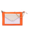 Celine Tricolor Leather Pocket Envelope Zip Crossbody Secondhand