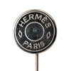 Hermès Palladium Plated Clou de Selle Stick Pin Brooch Secondhand