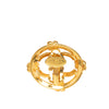 Secondhand Chanel CC Gold Plated Round Clip On Earrings