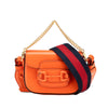 Secondhand Gucci Mini Leather Horsebit 1955 Web Satchel