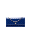 Chanel CC Quilted Lambskin East West Flap Clutch with Chain Secondhand