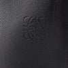 LOEWE Raffia Trimmed Leather Anagram Gate Bucket Bag Secondhand