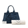 Prada Denim Canapa Logo Tote Secondhand