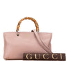 Gucci Medium Calfskin Bamboo Shopper Satchel Secondhand