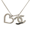Chanel CC Brass Heart Pendant Necklace Secondhand