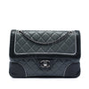 Chanel Paris Salzburg Medium Bicolor Quilted Lambskin Tyrolean Flap Secondhand