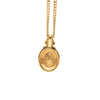 Dior Gold Plated Enamel Strass Tear Drop Pendant Necklace Secondhand