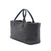 Bottega Veneta Limited Edition Medium Bicolor Lambskin Intreccio Cabat Tote Secondhand