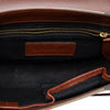 Burberry Leather and House Check Canvas Bridle Abbott Crossbody Secondhand