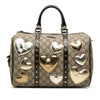 Gucci Medium GG Supreme Guccissima Heart Patches Joy Boston Bag Secondhand
