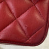Secondhand Chanel Matelassé Red Leather Bag