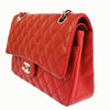 Secondhand Chanel Matelassé Red Leather Bag