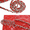 Secondhand Chanel Matelassé Red Leather Bag