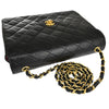 Secondhand Chanel Timeless Black Leather Bag
