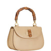 Secondhand Gucci Bamboo Beige Leather Bag