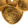 Chanel CC Gold Plated Grapevine Clover Brooch Secondhand