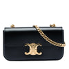 Celine Shiny Calfskin Claude Chain Shoulder Bag Secondhand