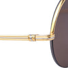 Cartier Vintage Mayfair Round Half Frame Gold Sunglasses - '90s