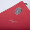 Secondhand Saint Laurent Envelope Leather Chain Shoulder Bag in Red - '10s