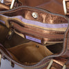 Secondhand Jimmy Choo Metallic Brown Leather Mahala Bag -'10s