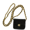 Secondhand Chanel Mini matelassé Black Leather Bag