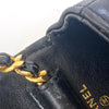 Secondhand Chanel Mini matelassé Black Leather Bag