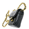 Secondhand Chanel Mini matelassé Black Leather Bag