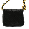 Secondhand Chanel Mini matelassé Black Leather Bag