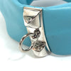 Secondhand Hermès Petit H Blue Leather Jewelry