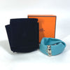 Secondhand Hermès Petit H Blue Leather Jewelry