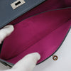 Secondhand Hermès Kelly Clutch Navy Leather Accessories