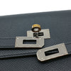 Secondhand Hermès Kelly Clutch Navy Leather Accessories