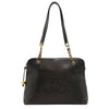 Secondhand Chanel Coco Mark Black Leather Bag