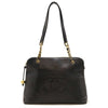 Secondhand Chanel Coco Mark Black Leather Bag