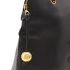 Secondhand Chanel Coco Mark Black Leather Bag