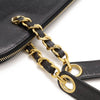 Secondhand Chanel Coco Mark Black Leather Bag