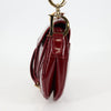 Secondhand Dior Saddle Burgundy Patent Leather Bag