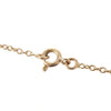 Vintage 18K yellow gold pendant necklace with white brilliant-cut and rose-cut diamonds