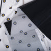 Secondhand Fendi White Silk Shirt Dress with Polka Dot Print and Contrast Hem- '10s