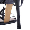 Yves Saint Laurent Black Patent Leather YSL Logo Heeled Sandals