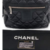 Secondhand Chanel Black Cotton Backpack - '10s