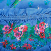 second hand Yves Saint Laurent Top And Blue Floral Silk Skirt Set