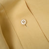 Secondhand Chloé Lemon Yellow Hemp And Silk Coat With Gold Buttons - '10s