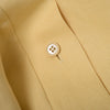Secondhand Chloé Lemon Yellow Hemp And Silk Coat With Gold Buttons - '10s