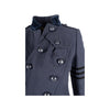 Secondhand Moschino Double Breasted Coat with Panel - '10s