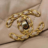 Secondhand Chanel 19 Beige Leather Bag