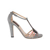Secondhand Valentino Love Blade T Strap Sandals In Grey Suede - '10s