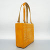 Secondhand Chanel Coco Mark Yellow Patent Leather Bag